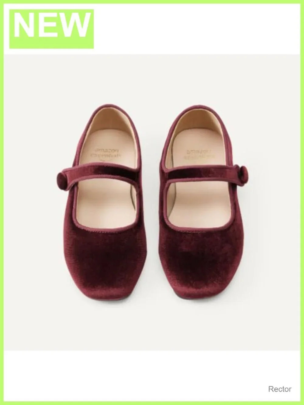 Toddler Girls Mary Jane Ballet Flats Velvet Memory Foam Comfort